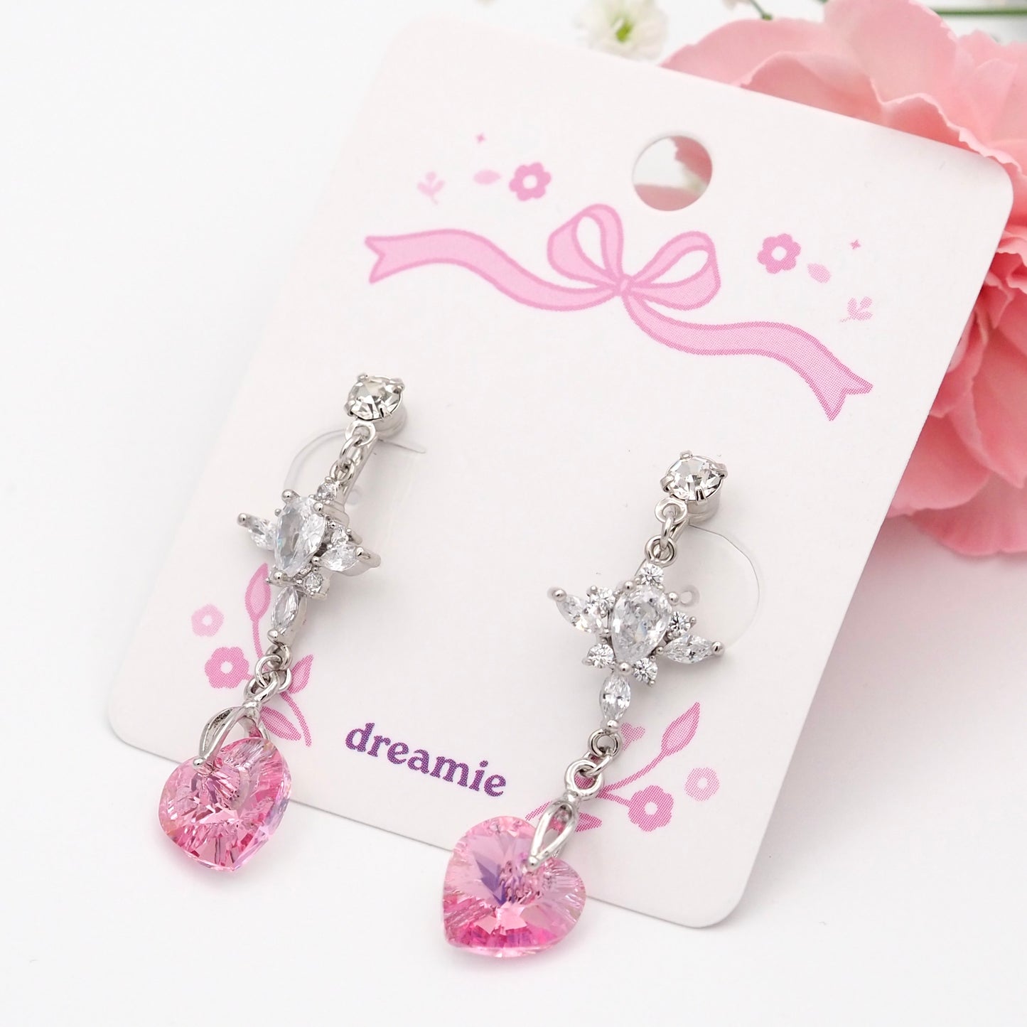 Angel Heart Spark Clip-on Earrings