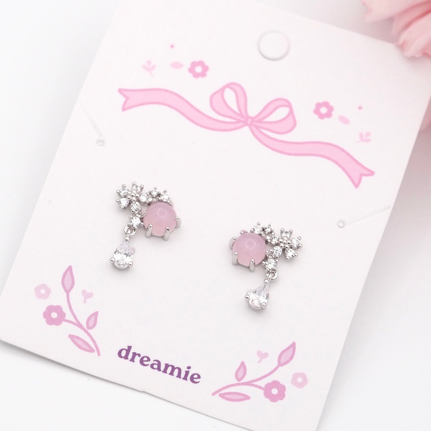 Luna Pink Bloom Earrings