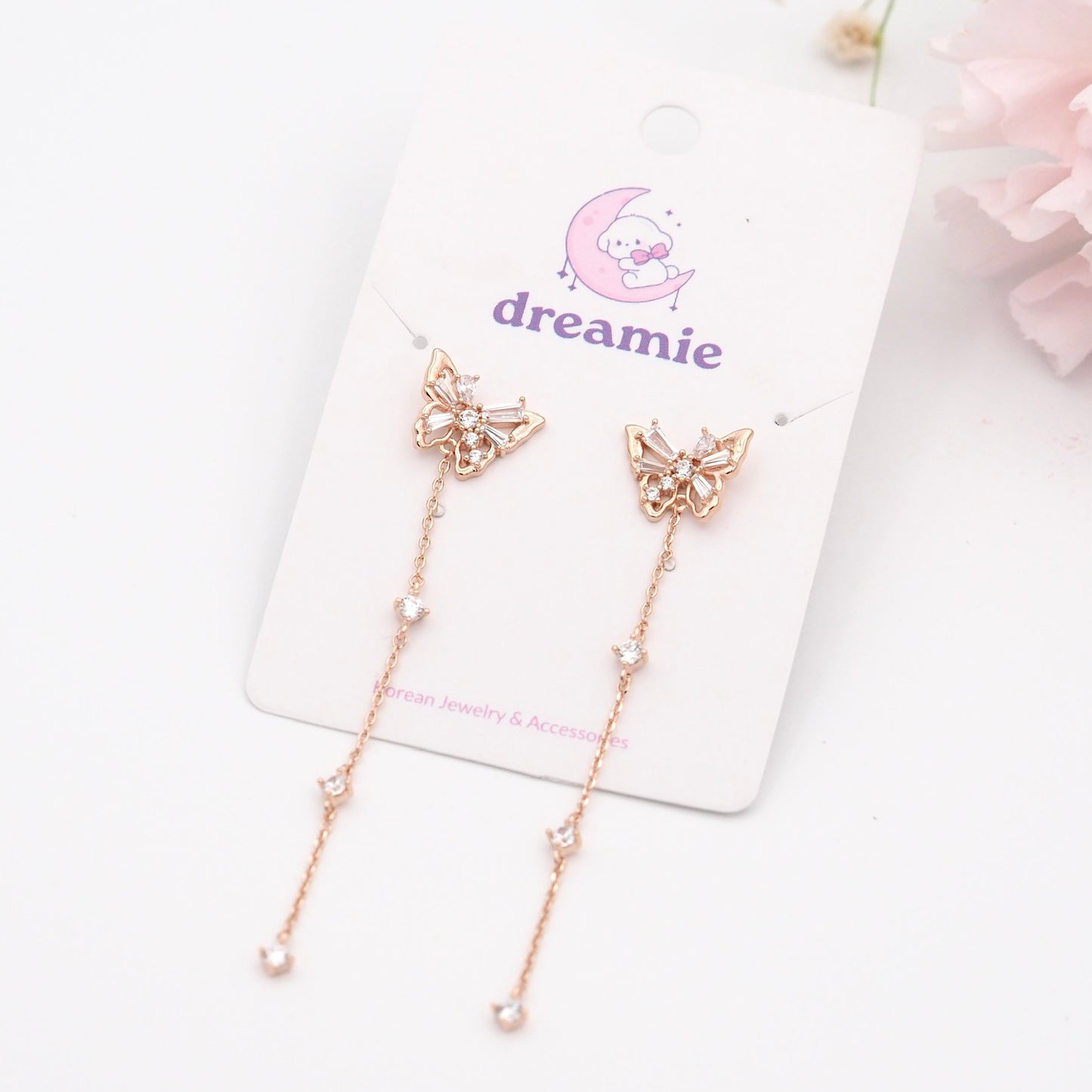 Butterfly Long Chain Earrings