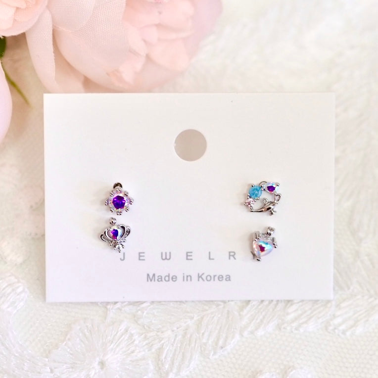 Charming Silver Piercing Set