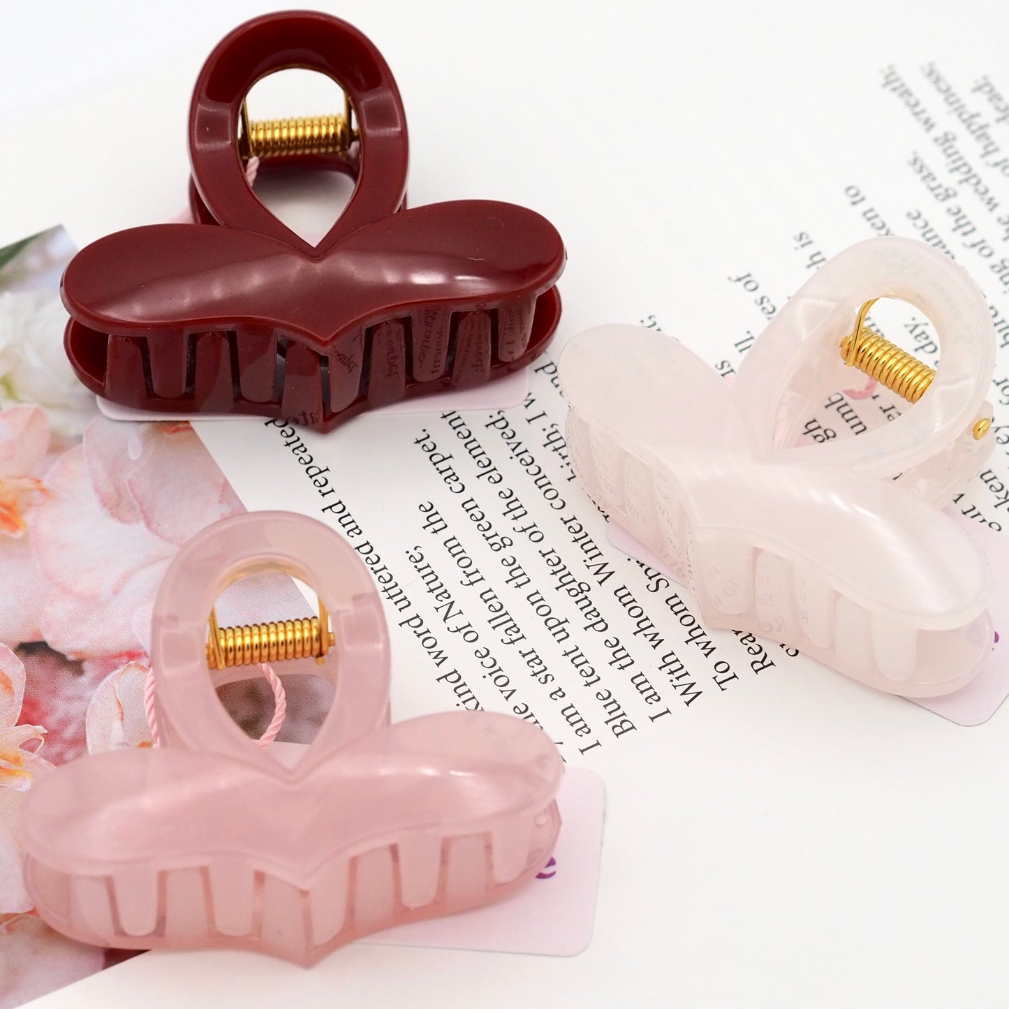 Flat Heart Hair Clip