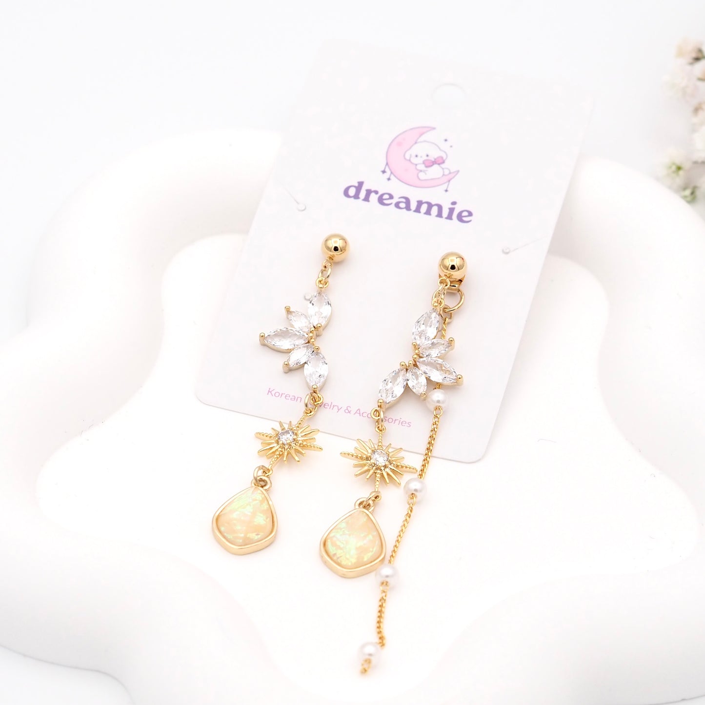 White Night Earrings