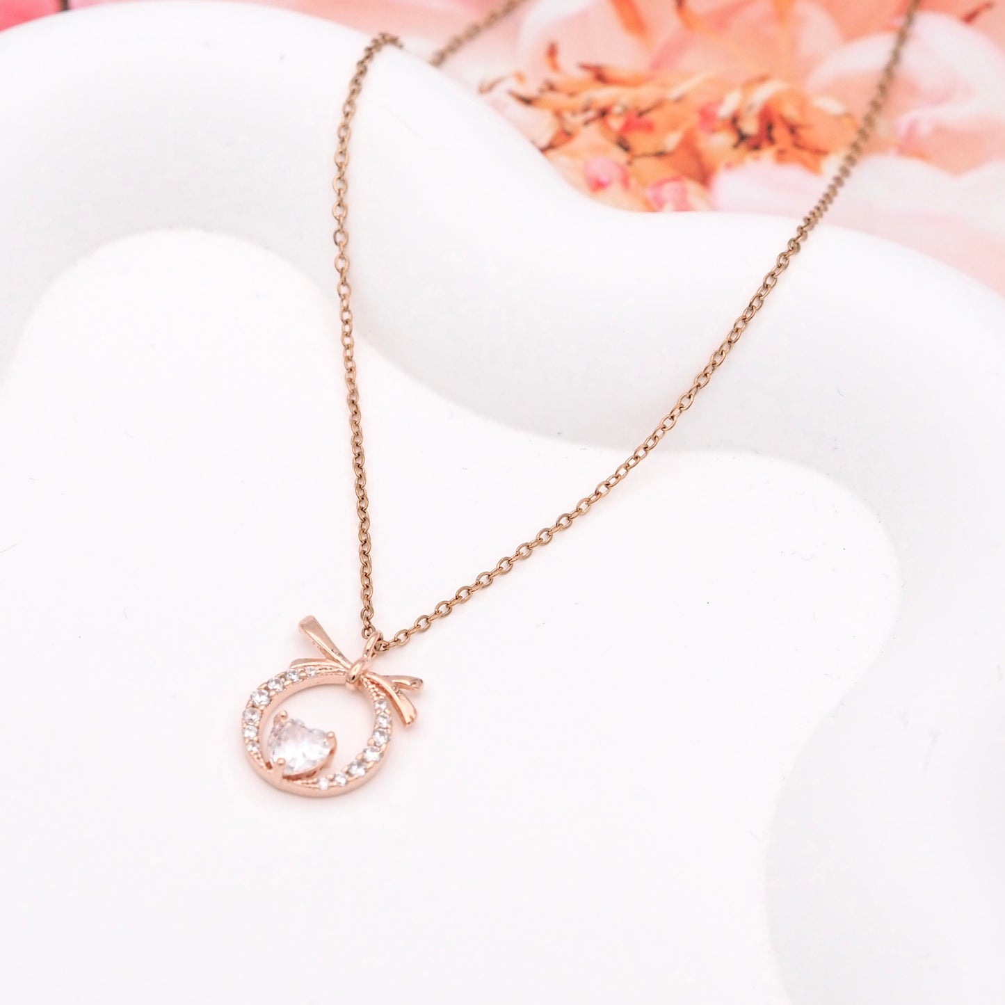 Amour Ruban Stainless Steel Necklace