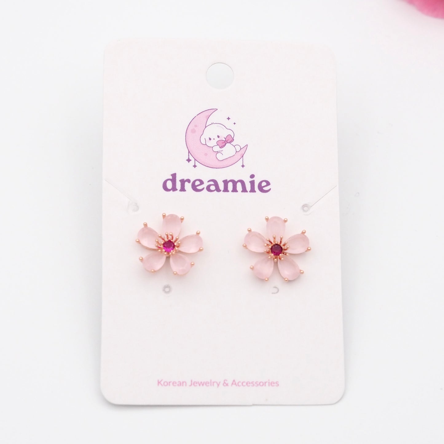 Cherry Petal Glow Earrings
