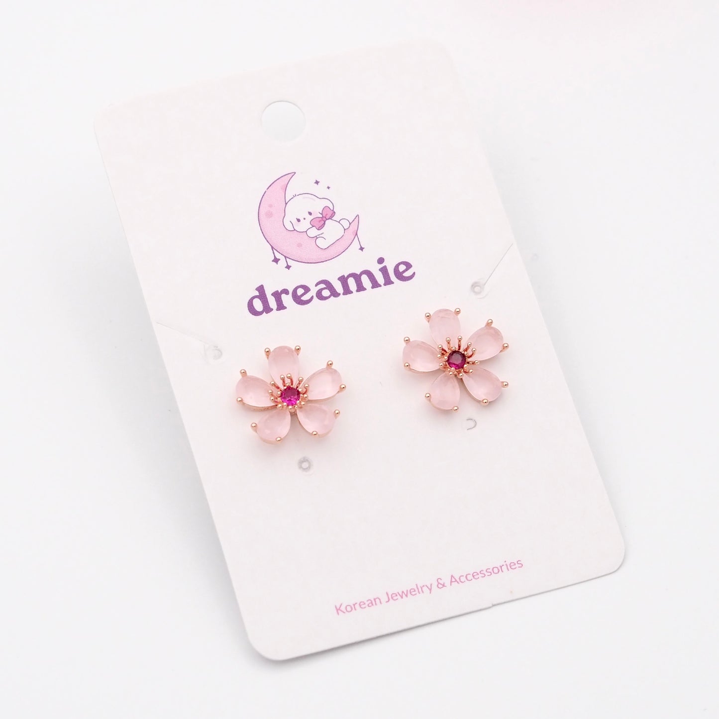 Cherry Petal Glow Earrings