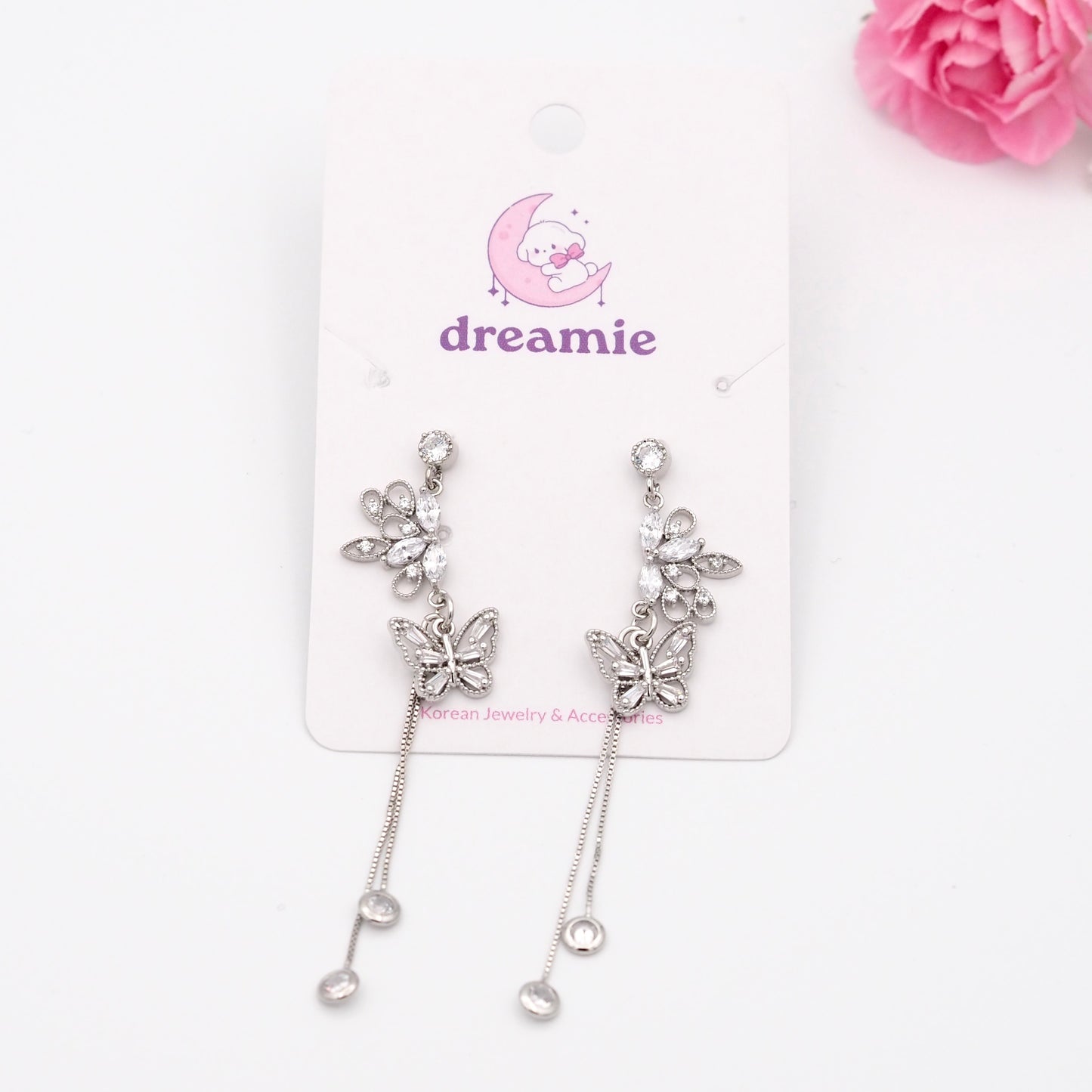 Crystal Wing Earrings