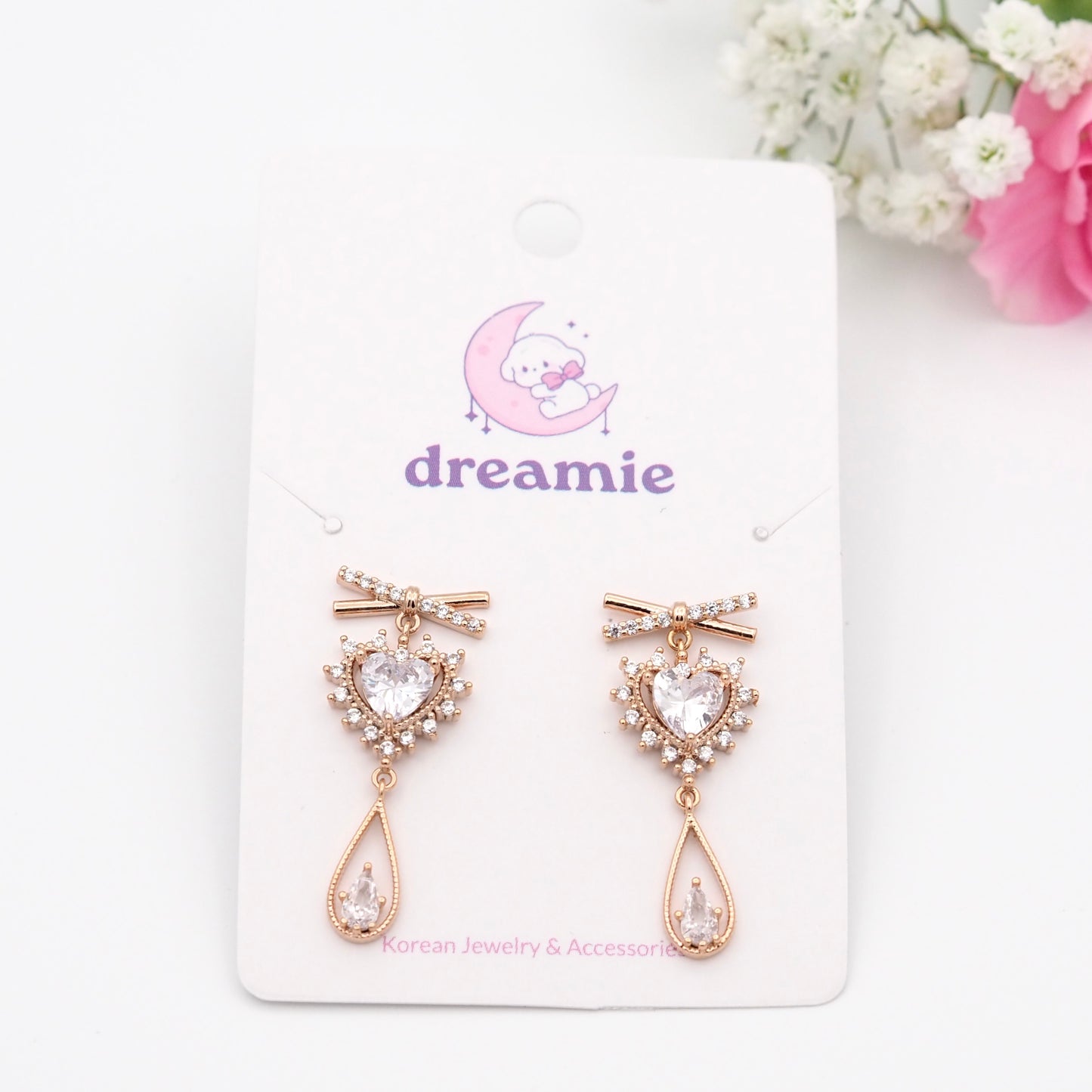 Romantic Laced Heart Earrings