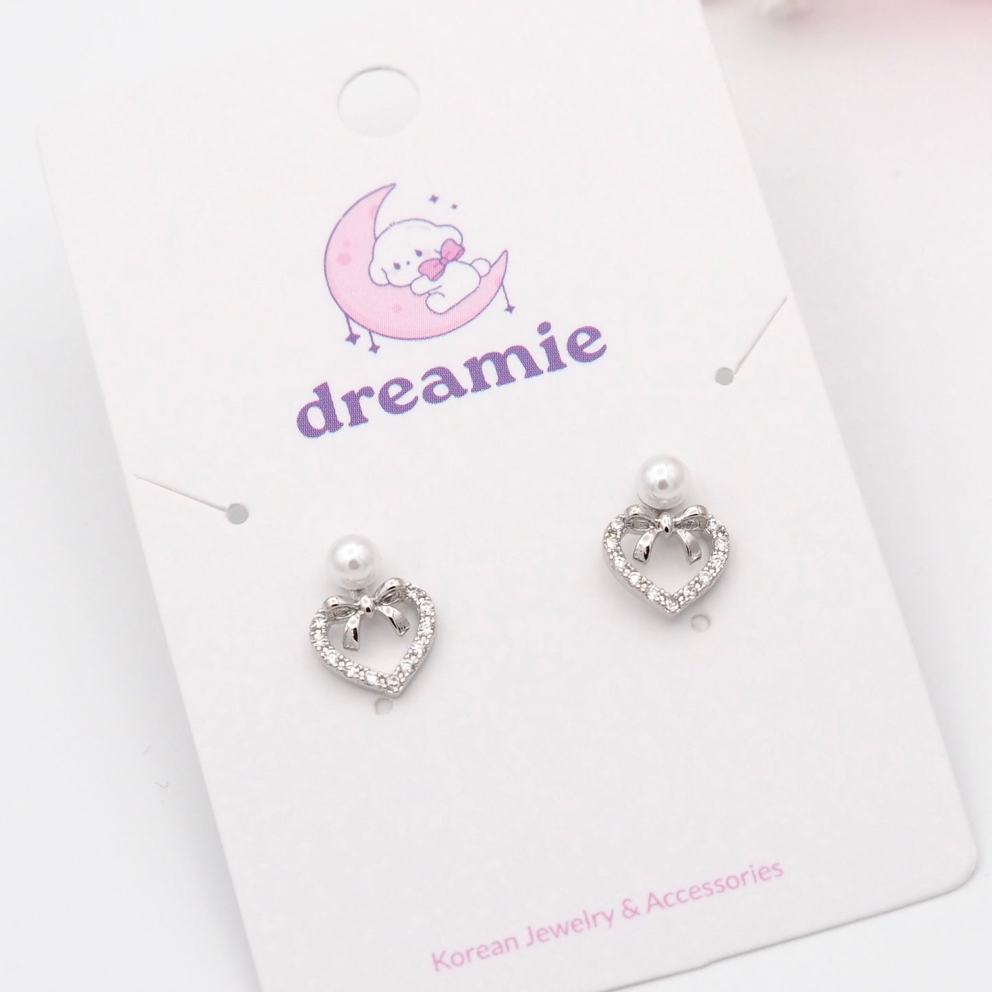 Loveknot Pearl Earrings