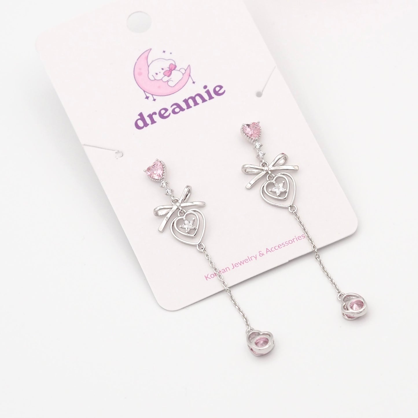 Twinkle Love Earrings - Silver