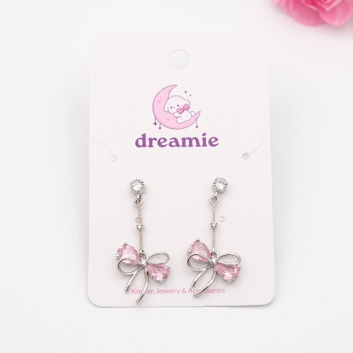 Gentle Ribbon Glow Earrings