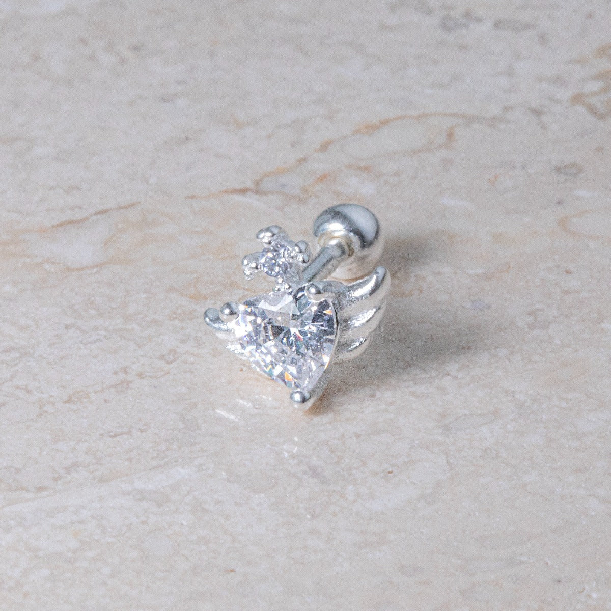 Mini Silver 925 Cupid Wing Piercing