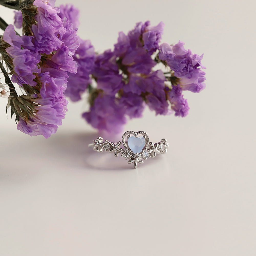 Blue Love Heart Ring - Dreamie - ring