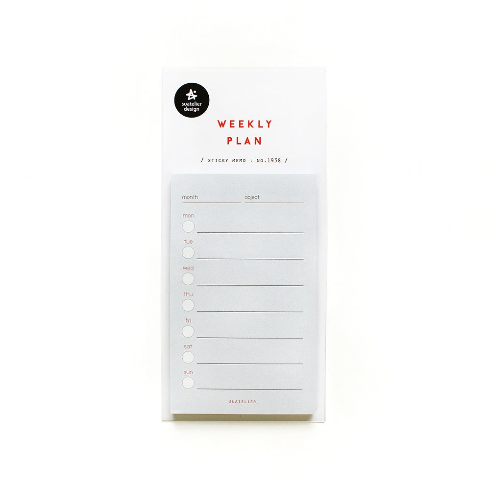 Suatelier Weekly Plan