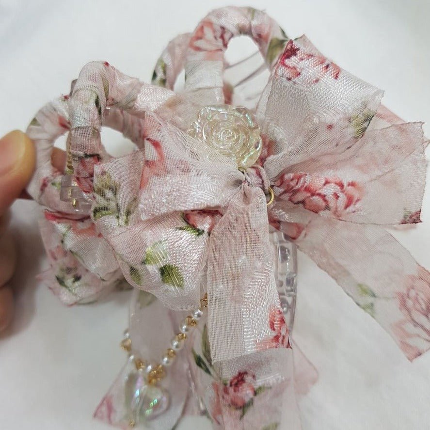 Charming Floral Garden Hair Claw - Dreamie - hair clip