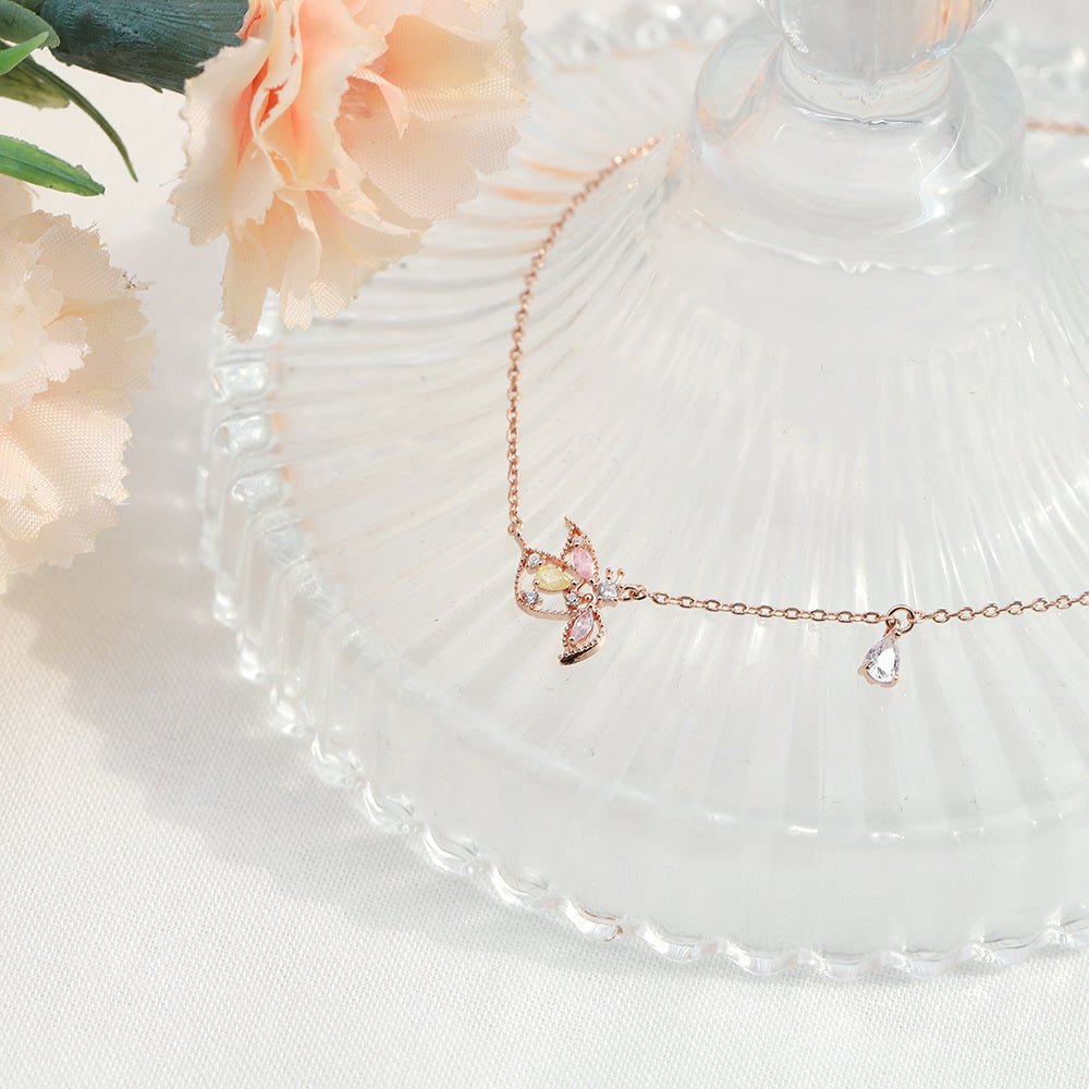 Colorful Butterfly Necklace - Dreamie - Necklace