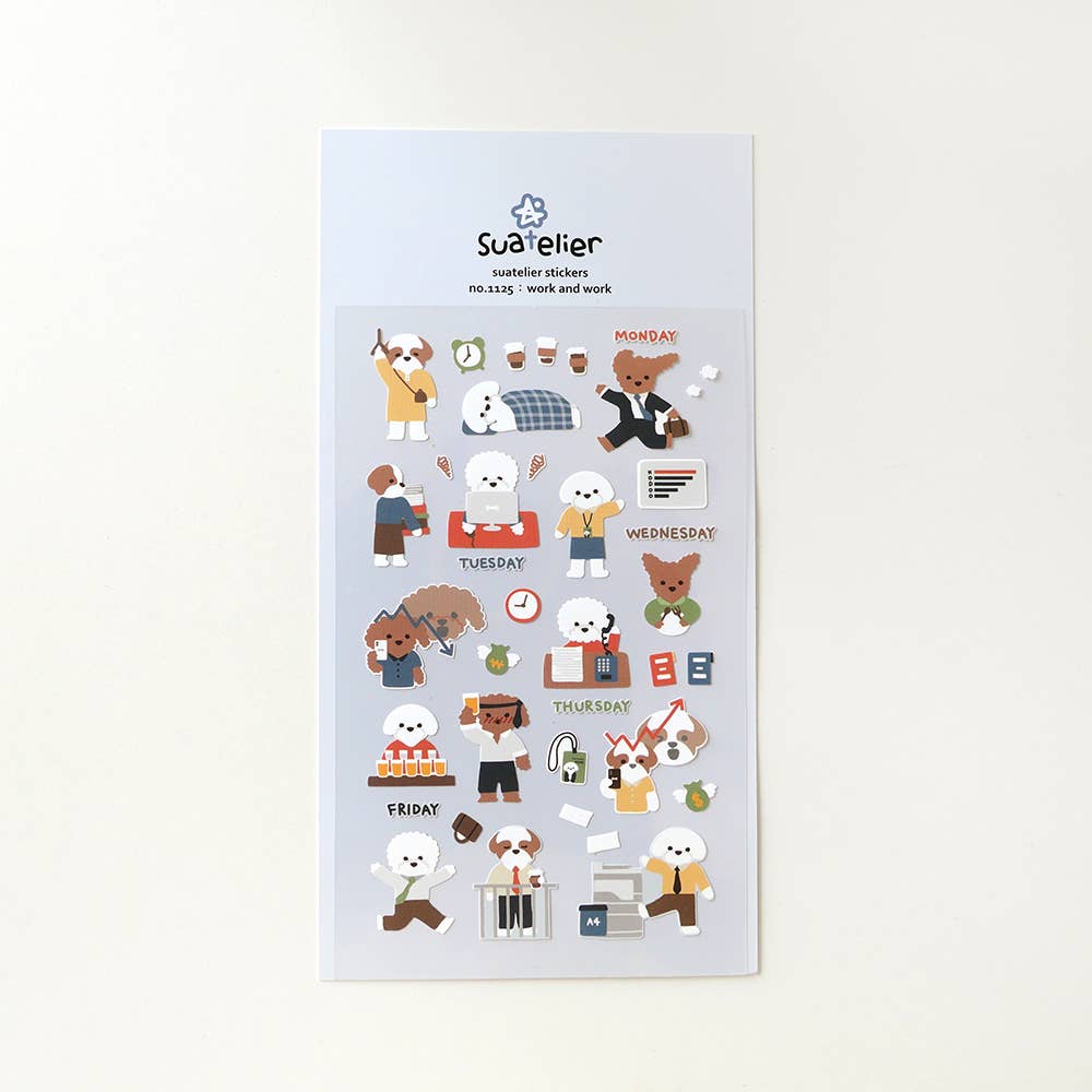 Suatelier stickers - Work and Work