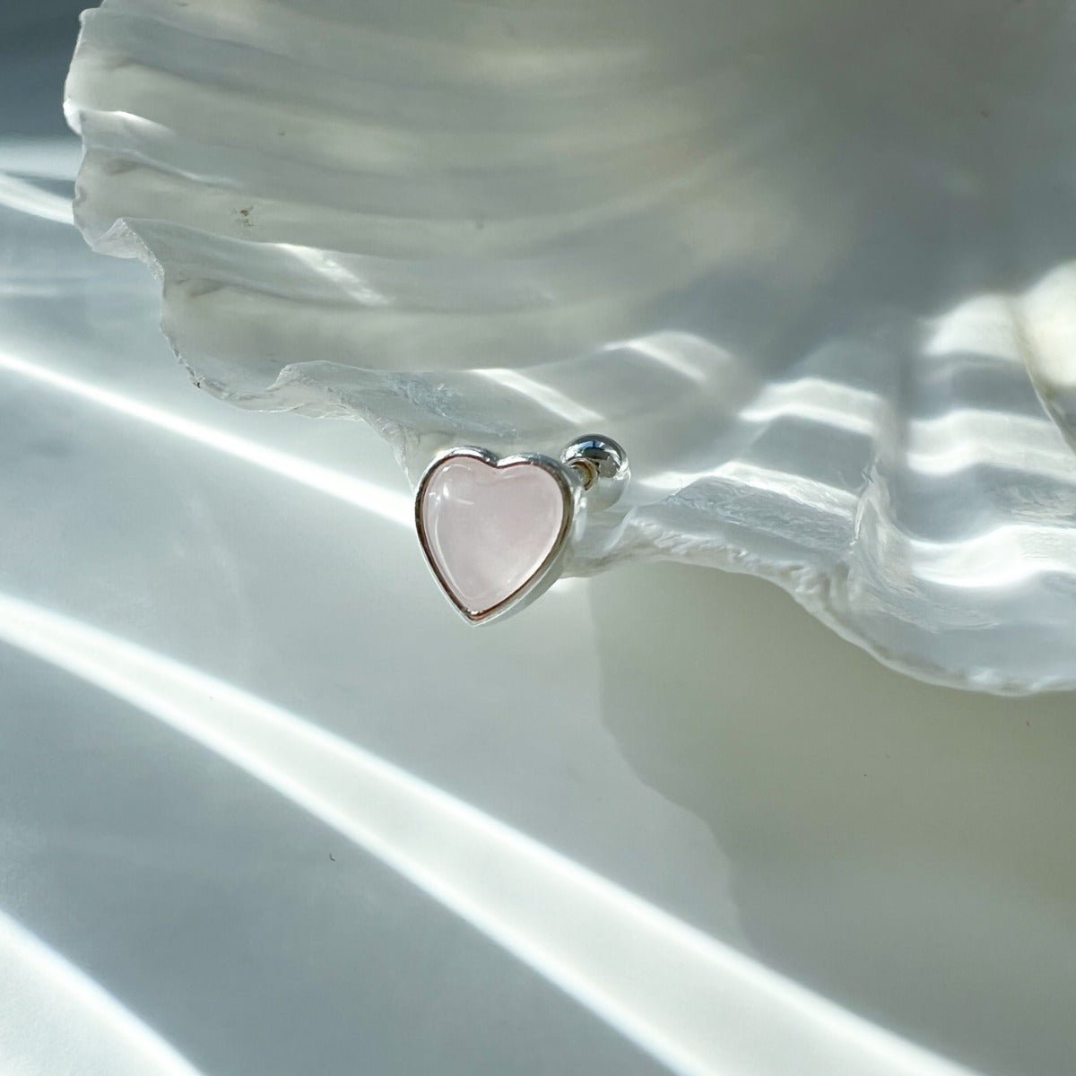 Mini Silver 925 Rosy Heart Piercing - Dreamie - Earrings