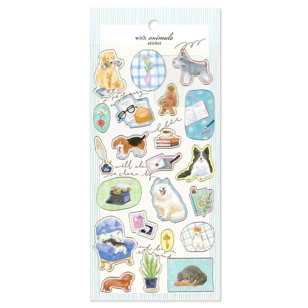 With Animals Dog Stickers - Dreamie - Sticker