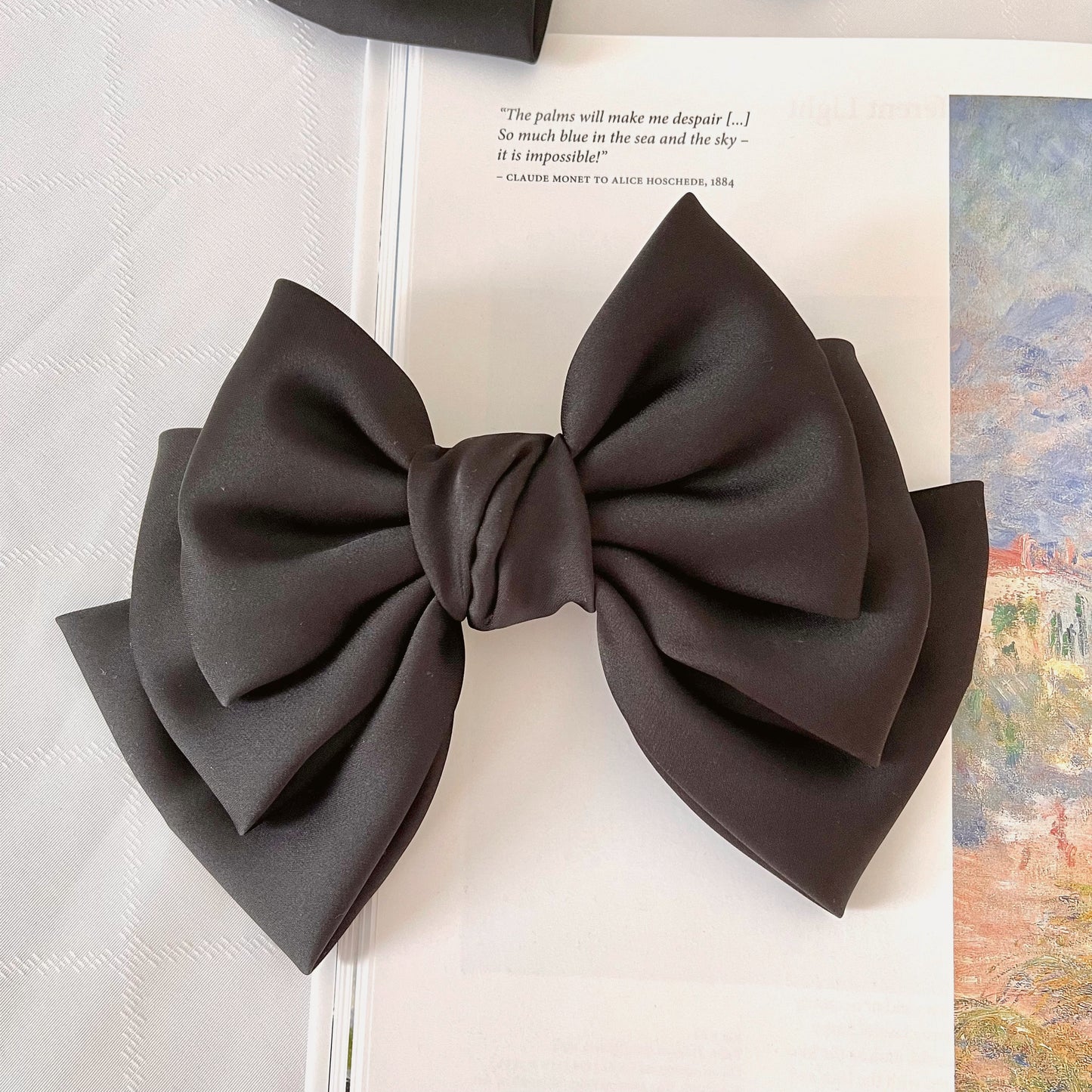 Korean bow hair accessory