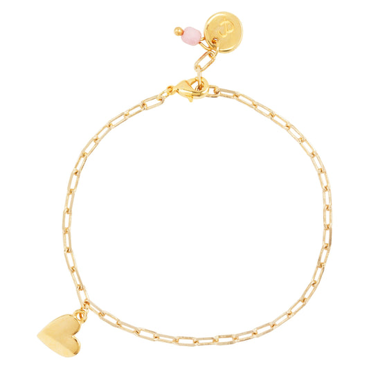 18k gold plated bracelet - Heart