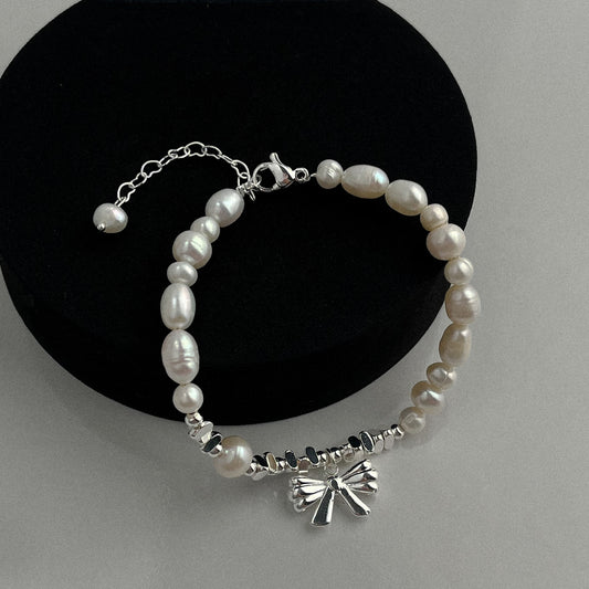 Ribbon Pearl Bracelet