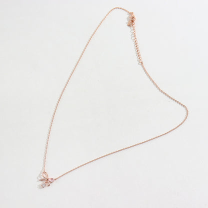 Sparkling Ribbon Necklace