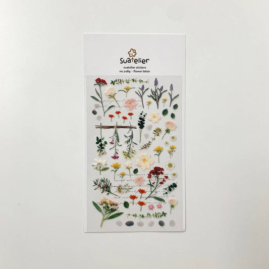 Suatelier stickers - Flower Letter