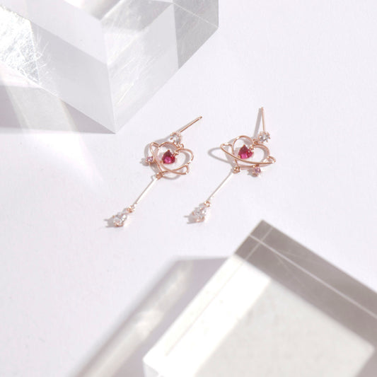 Universe Love Heart Earrings
