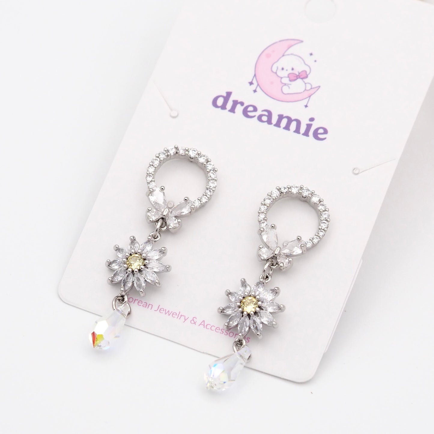 Glittering Blossom Earrings