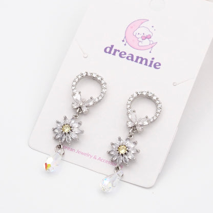 Glittering Blossom Earrings