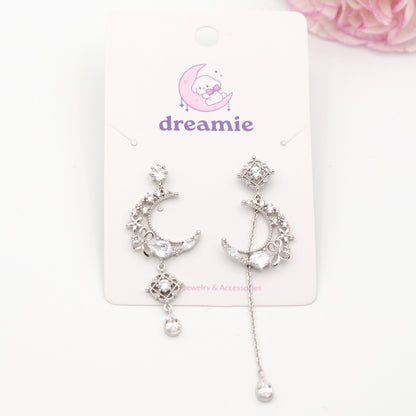 Fleur de Lune Earrings - Silver