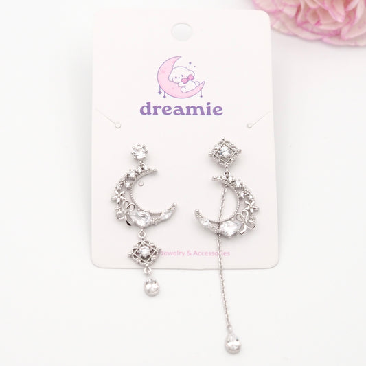 Fleur de Lune Earrings - Silver