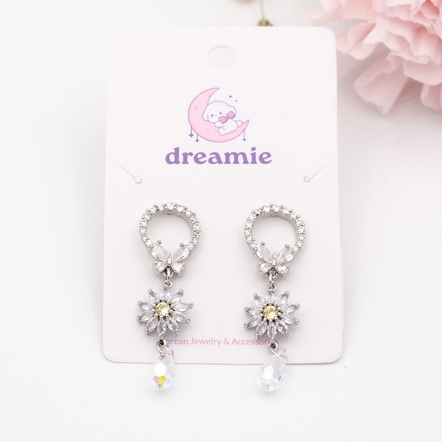 Glittering Blossom Earrings
