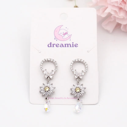 Glittering Blossom Earrings