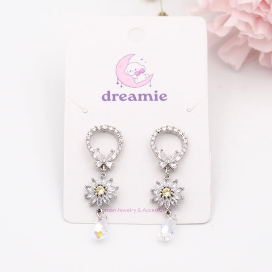 Glittering Blossom Earrings