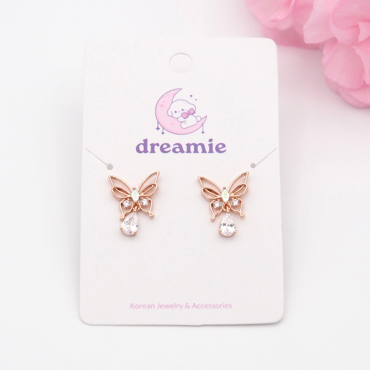 Winged Dewdrop Earrings