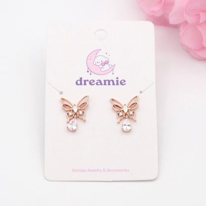 Winged Dewdrop Earrings