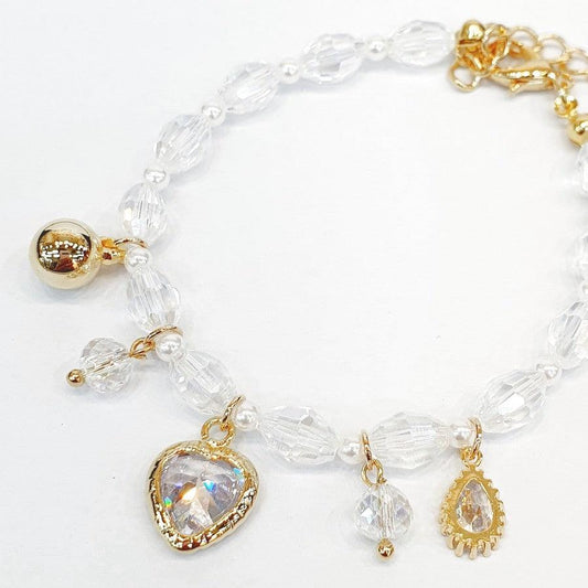 Shimmering Heart Glow Bracelet