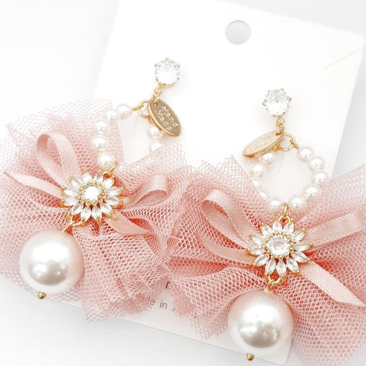 Ribbon Chantilly Earrings