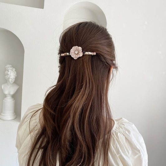 Rosy Flower Hair Clip