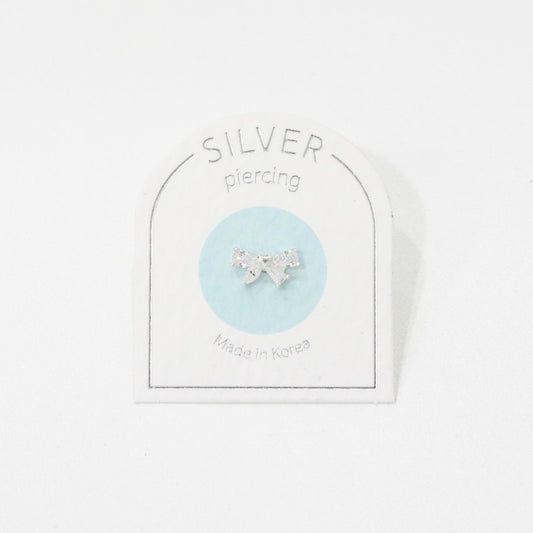 Mini Silver 925 Piercing Ribbon Cubic