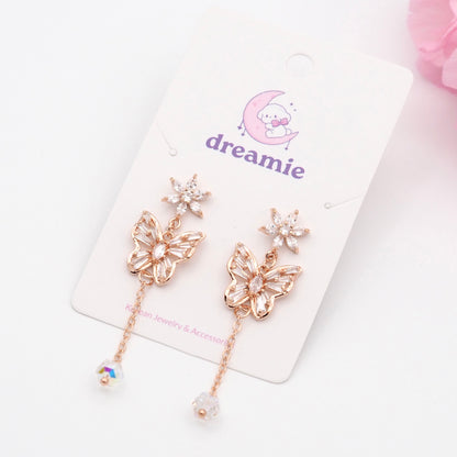 Shimmering Butterfly Earrings