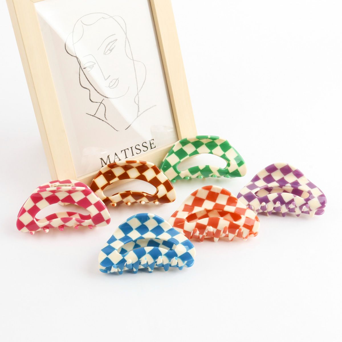 Candy Check Hair Claw