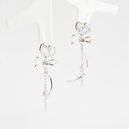 Pearl Love Drop Earrings