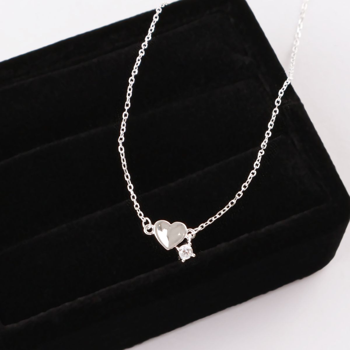 925 Silver Little Love Drop Necklace