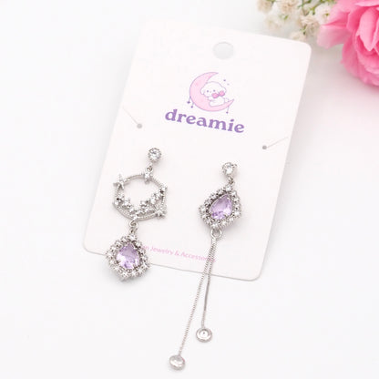 Water Drop Lilac Earrings