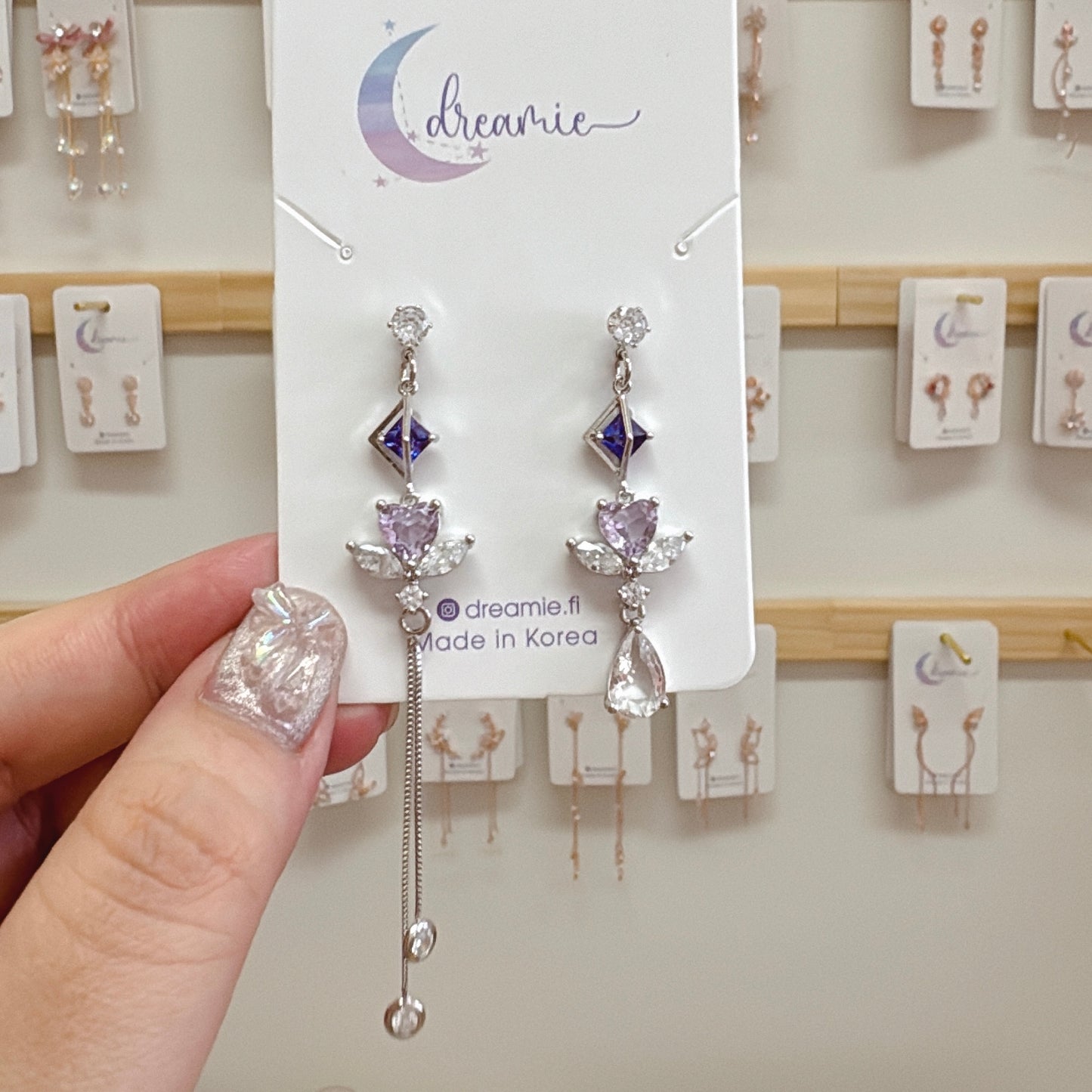 Twinkling Wings Crystal Drop Earrings