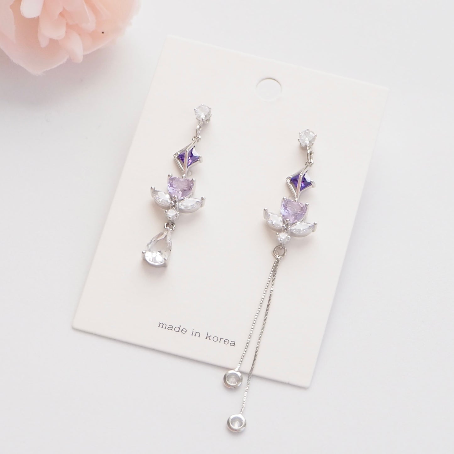 Twinkling Wings Crystal Drop Earrings