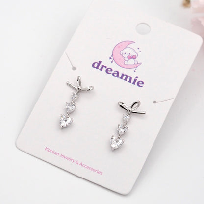 Crystal Bow Earrings