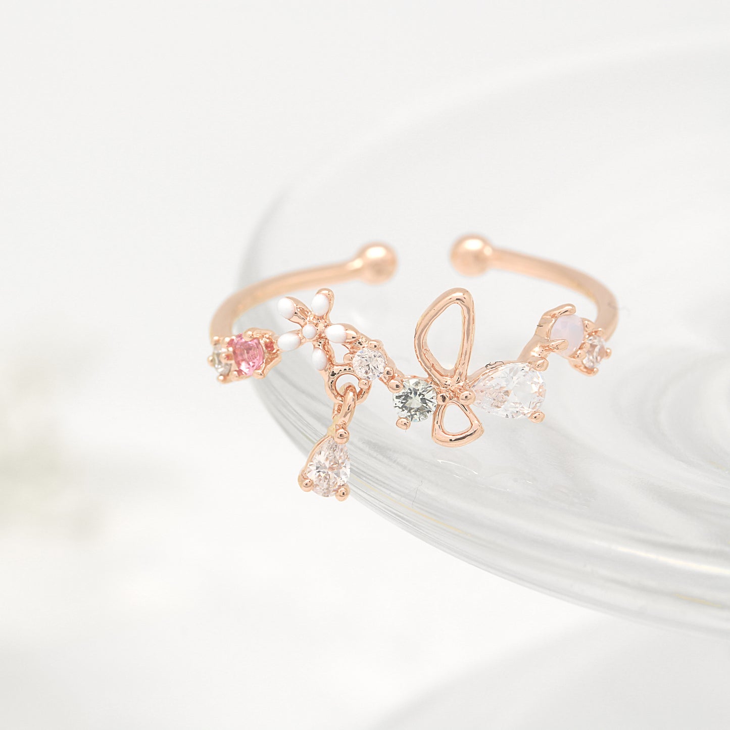 Butterfly Drop Ring